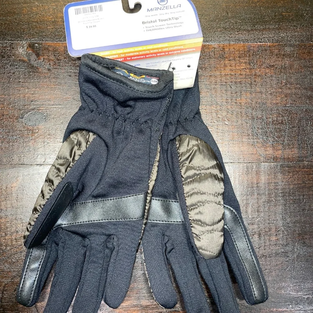 Women's Manzella Bristol Gloves Bristol Touch Grip Screen Warmer Stretch Sz S/M‎